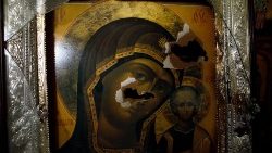 Икона в град Вухледар, регион Донецк