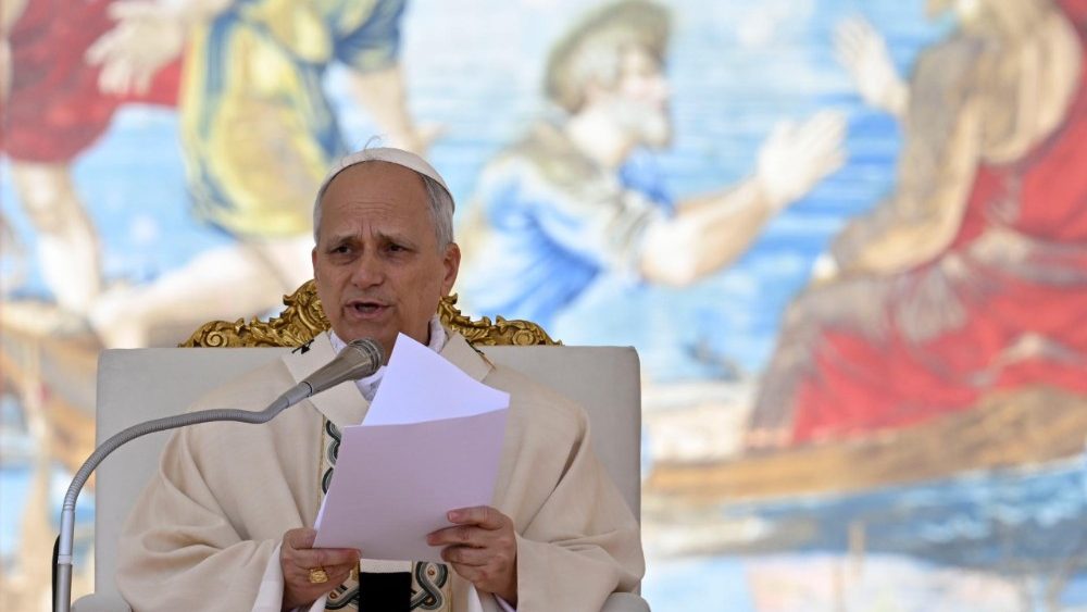 Papst Leo XIV. bei der Messe zum Beginn seines Pontifikats